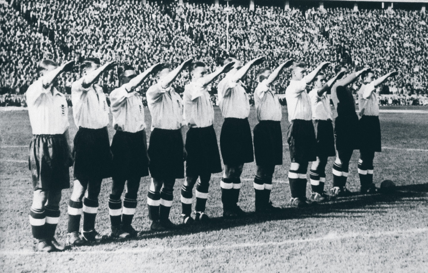 Image result for england team nazi salute