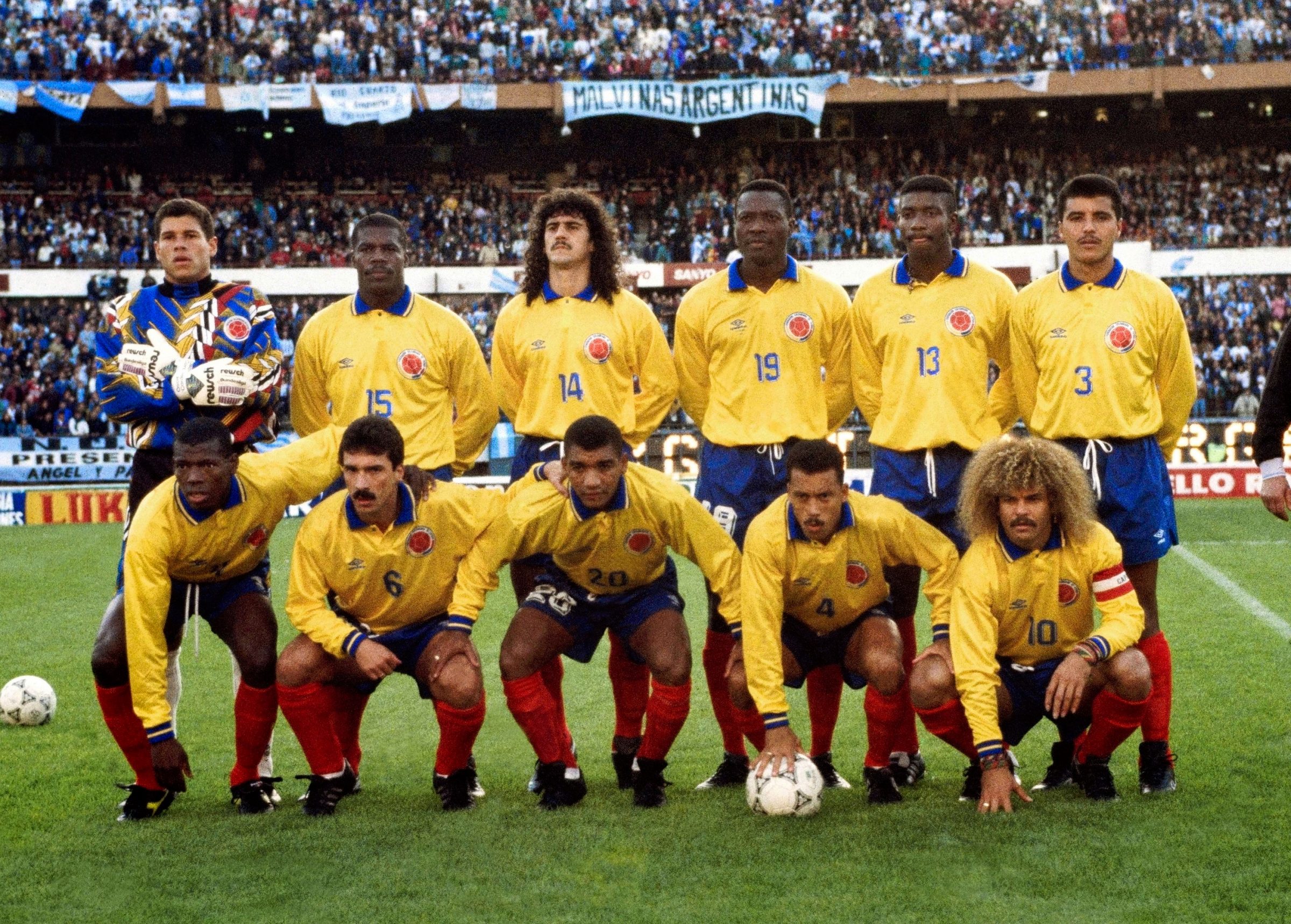 Classic Football Shirts on X: Valderrama: Colombia 1994 World Cup