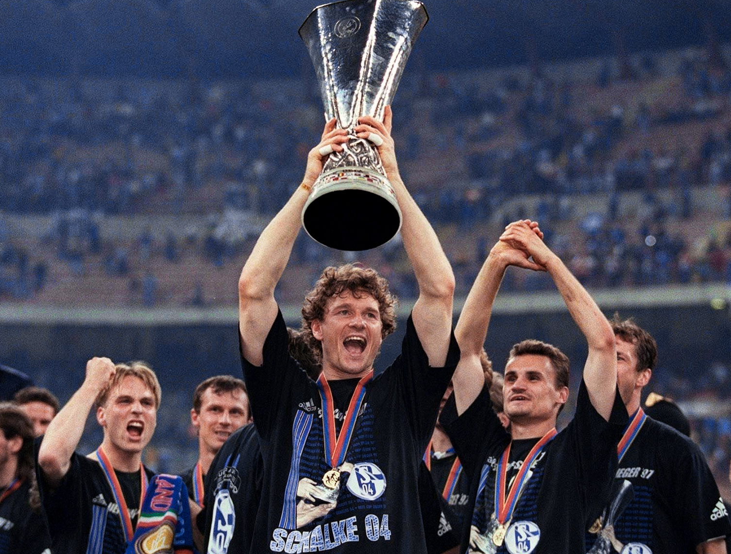Schalke and the famed Eurofighters of 1997 who lifted the UEFA CupSchalke and the famed Eurofighters of 1997 who lifted the UEFA Cup
